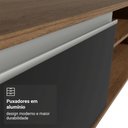Ver imagem 7 de Rack Suspenso para TV até 80 Polegadas 218 cm 2 Portas Rustic/Preto Glamy Madesa