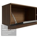 Ver mais imagens de Rack Suspenso para TV até 80 Polegadas 218 cm 2 Portas Rustic/Preto Glamy Madesa