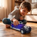 Ver imagem 2 de Carrinho Miniatura Clássico Antigo Fricção Colecionável Azul