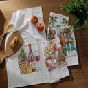 Ver imagem 5 de Kit 10 Pano de Prato Copa Kazzavip Sacaria 95% Algodão 45CMX71CM Branco Off-White Lomaer