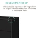 Ver imagem 5 de Gaveteiro 3 Gavetas New com Rodízios Preto Artany