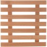 2 Descansos de Panela 17cm Quadrado Bambu Porta Panela Quente Lyor de Mesa - 3