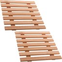 Ver imagem 1 de 2 Descansos de Panela 17cm Quadrado Bambu Porta Panela Quente Lyor de Mesa