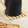 2 Descansos de Panela 17cm Quadrado Bambu Porta Panela Quente Lyor de Mesa - 10