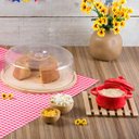 Ver imagem 2 de 2 Descansos de Panela 17cm Quadrado Bambu Porta Panela Quente Lyor de Mesa