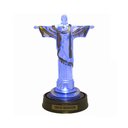 Ver imagem 1 de Luminária Imagem Cristo Redentor Jesus com Luzes de Led Azul
