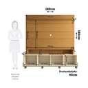 Ver imagem 3 de Estante Home para TV até 65 Polegadas 180x180cm 2 Portas de Correr Ripado Eros Espresso Móveis