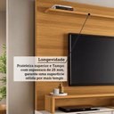 Ver imagem 6 de Estante Home para TV até 65 Polegadas 180x180cm 2 Portas de Correr Ripado Eros Espresso Móveis