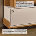 Ver imagem 5 de Estante Home para TV até 65 Polegadas 180x180cm 2 Portas de Correr Ripado Eros Espresso Móveis