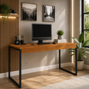 Ver imagem 1 de Mesa para Computador Industrial MDP Diretor 1,20 - Freijó