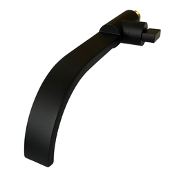 Torneira de Parede para Banheiro Lavatório Lavabo Área de Serviço Tipo Cascata Preto Fosco Black Mat - 4