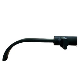 Torneira de Parede para Banheiro Lavatório Lavabo Área de Serviço Tipo Cascata Preto Fosco Black Mat - 3