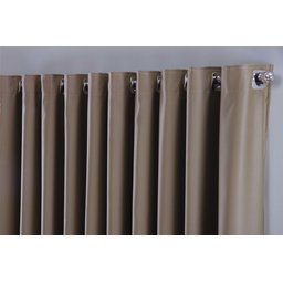 Cortina para Sala Quarto Blackout Tecido 2,70x1,80 Ellegance:bege - 2