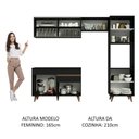Ver imagem 7 de Cozinha Completa Xa250003 Com Armário E Balcão Preto Preto