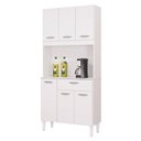 Ver imagem 2 de Cozinha Ambiente Kit Cassia 6 Portas Branco - Poquema