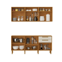 Ver imagem 3 de Cozinha Completa 11 Portas 2 Gavetas Lorena Kaiki Móveis - Nature/off