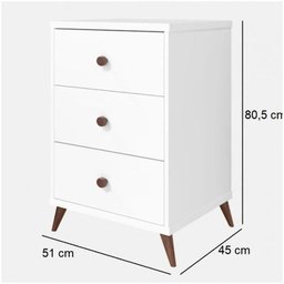 Mini Cômoda Gaveta Secreta Bond Potente 100% Mdf - 2
