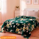 Ver imagem 2 de Cobertor de Casal Manta Microfibra Antialérgico 1,8x2,2m Bouquet - Camesa