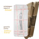 Ver imagem 6 de Espelho Grande Corpo Inteiro de Parede Moldura Aço 170x70cm Industrial - Dourado