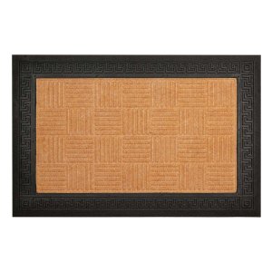 Capacho de Borracha Felix 21 Preto-bege 0,40x0,60m