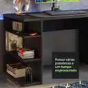 Ver imagem 6 de Mesa para Computador Gamer Madesa 9409 e Painel para Tv até 65 Polegadas - Preto