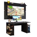 Ver imagem 2 de Mesa para Computador Gamer Madesa 9409 e Painel para Tv até 65 Polegadas - Preto