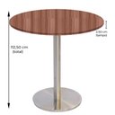 Ver imagem 4 de Mesa Bistrô Beta 112,50 Cm (alt) Disco Redondo Tampo Mdp Redondo 60 Cm (larg) X 2,50 Cm (alt)