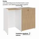 Ver imagem 5 de Armário com Nicho para Frigobar Lado Esquerdo 1,40 m X 0,60 m 2 Portas e Prateleiras para Copa e