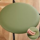 Ver imagem 7 de Kit 4 Cadeiras Jantar Velvet Encosto Rattan Estofado Verde