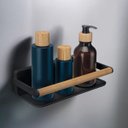 Ver imagem 3 de Porta Shampoo Linha Suspensa com Fixação Adesiva 3M Black 26 x 11,5 x 7 Centímetros - 3010 - Arthi