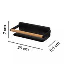 Ver imagem 5 de Porta Shampoo Linha Suspensa com Fixação Adesiva 3M Black 26 x 11,5 x 7 Centímetros - 3010 - Arthi