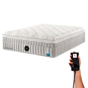 Colchão de Látex Pocket Qgel com Cobre Plus - Casal 138x188cm - Kit Zen