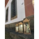 Ver imagem 3 de Lanterna de Chão Rustica Preta Media Decorativa Artesanal Libertas Rosas Lanterna Rustica Branco