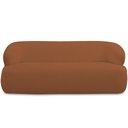 Ver imagem 2 de Sofá 2 Lugares Curvo Orgânico para Sala Living 150cm Barolo L06 Bouclê Terracota - lyam decor Lyam D