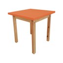 Ver imagem 1 de Mesa 65x65cm Laranja Linha Colorê Infantil para Escolas