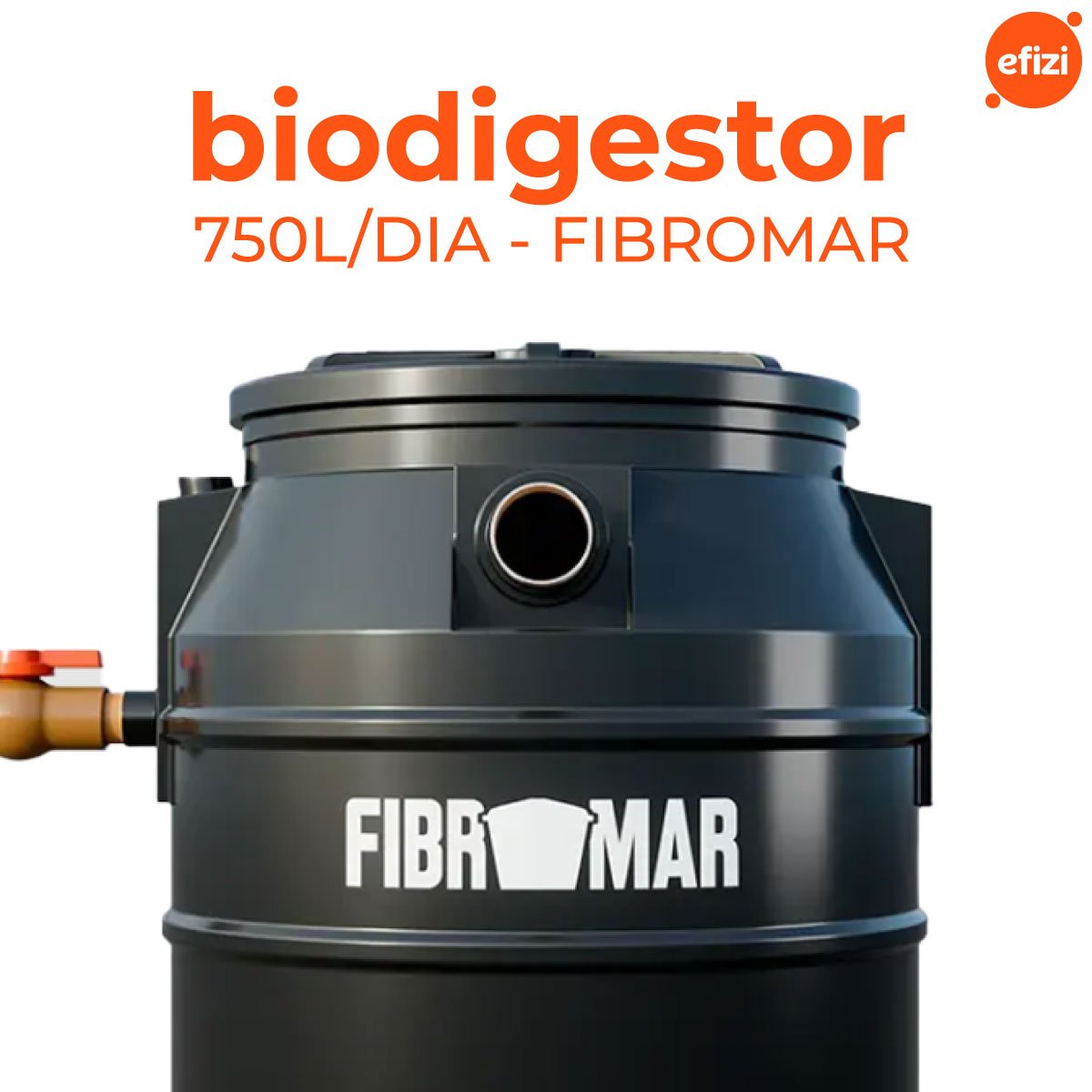 Fossa Séptica Biodigestor 750 Litros/dia - Fibromar - 2
