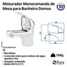 Misturador Monocomando Bica Baixa Cromado Domus 620 Fani - 3