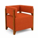 Ver imagem 1 de Poltrona Decorativa Dunna Moderna Sala de Estar Recepção Escritório em Linho Movellu Home