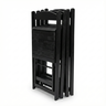 Conjunto Mesa Dobrável Área Externa 70x70cm com 4 Cadeiras Madeira Maciça Preto - 10