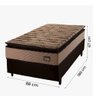 Cama Box Solteiro Colchão Espuma D33 Pillow Top Van Gogh 88x188x67cm Hellen - 3