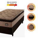 Ver imagem 6 de Cama Box Solteiro Colchão Espuma D33 Pillow Top Van Gogh 88x188x67cm Hellen