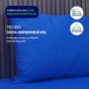 Ver imagem 5 de Kit Capa de Travesseiro Fronha Impermeável Napa Premium Hospitalar Fechamento em Velcro - Azul Royal