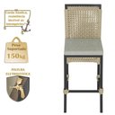 Ver imagem 4 de Mesa Bistrô com 2 Banquetas Roma Preta Corda Náutica 3 Trama Rami