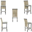 Ver imagem 5 de Mesa Bistrô com 2 Banquetas Roma Preta Corda Náutica 3 Trama Rami