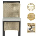 Ver imagem 3 de Mesa Bistrô com 2 Banquetas Roma Preta Corda Náutica 3 Trama Rami