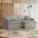 Ver imagem 1 de Sofá Cama Retrátil e Reclinável 3 Lugares Bipartido 234cm Belmopã Yescasa