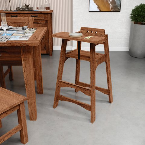 Cadeira Bebe Infantil Criança Madeira Restaurante Refeição com Mesa