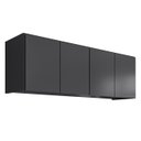 Ver imagem 1 de Armário Aéreo Multiuso Lavanderia 118cm Monna Grafite Z34 - Mpozenato