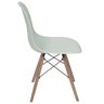 Cadeira Eames Eiffel Dsw Polipropileno Base Madeira:verde Claro - 3