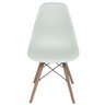 Cadeira Eames Eiffel Dsw Polipropileno Base Madeira:verde Claro - 2